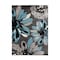 World Rug Gallery Modern Flowers Design Area Rug 6'6'' x 9' Blue 374BLUE6X9 - alternate 4